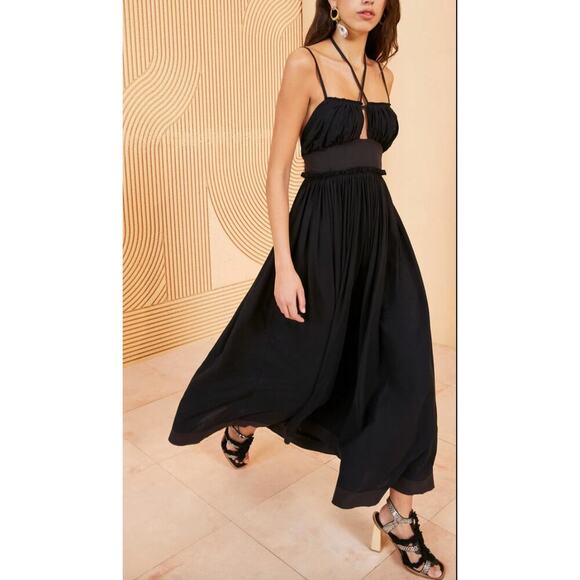 Ulla Johnson Black Strappy Freya Dress Sz 8 - Picture 1 of 9